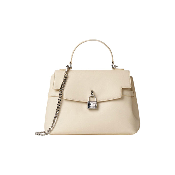 GAELLE Borsa a mano Borsa Donna con lucchetto metallico Avorio - Francavilla Moda